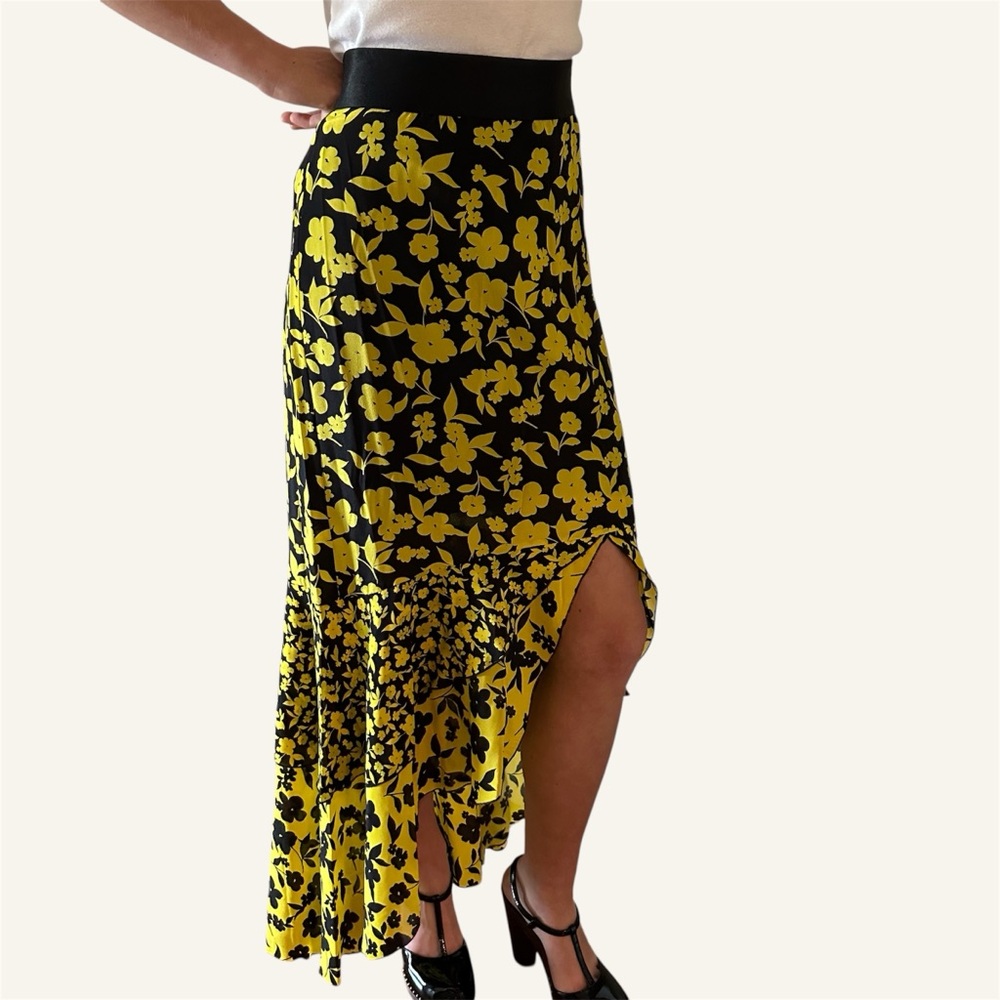 ALICE + OLIVIA Silk Ruffle Skirt🌸